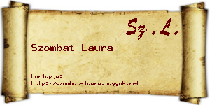 Szombat Laura névjegykártya